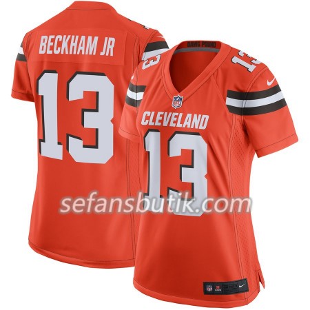 Cleveland Browns Tröjor Odell Beckham Jr 13 Nike Orange - Dame Cleveland Browns Tröjor Odell Beckham Jr 13 Nike Orange - Dame